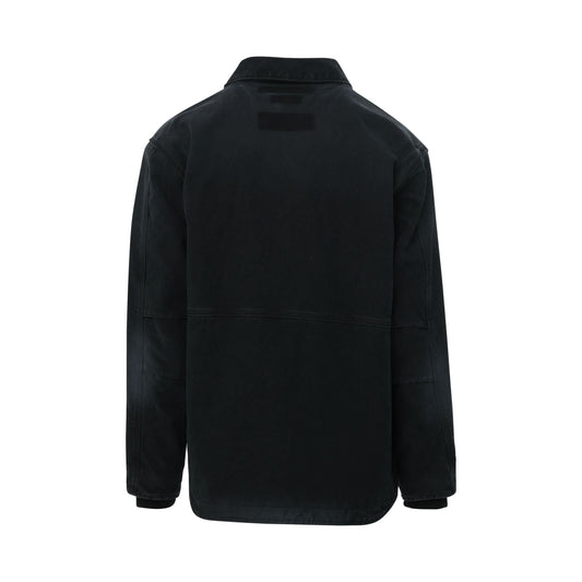 Reserve Canvas Zip Jacket in Black