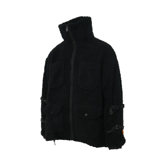 Polar Fleece Jacket in Black