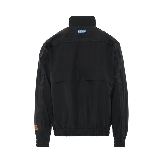 Ex-Ray Logo Tape Windbreaker in Black