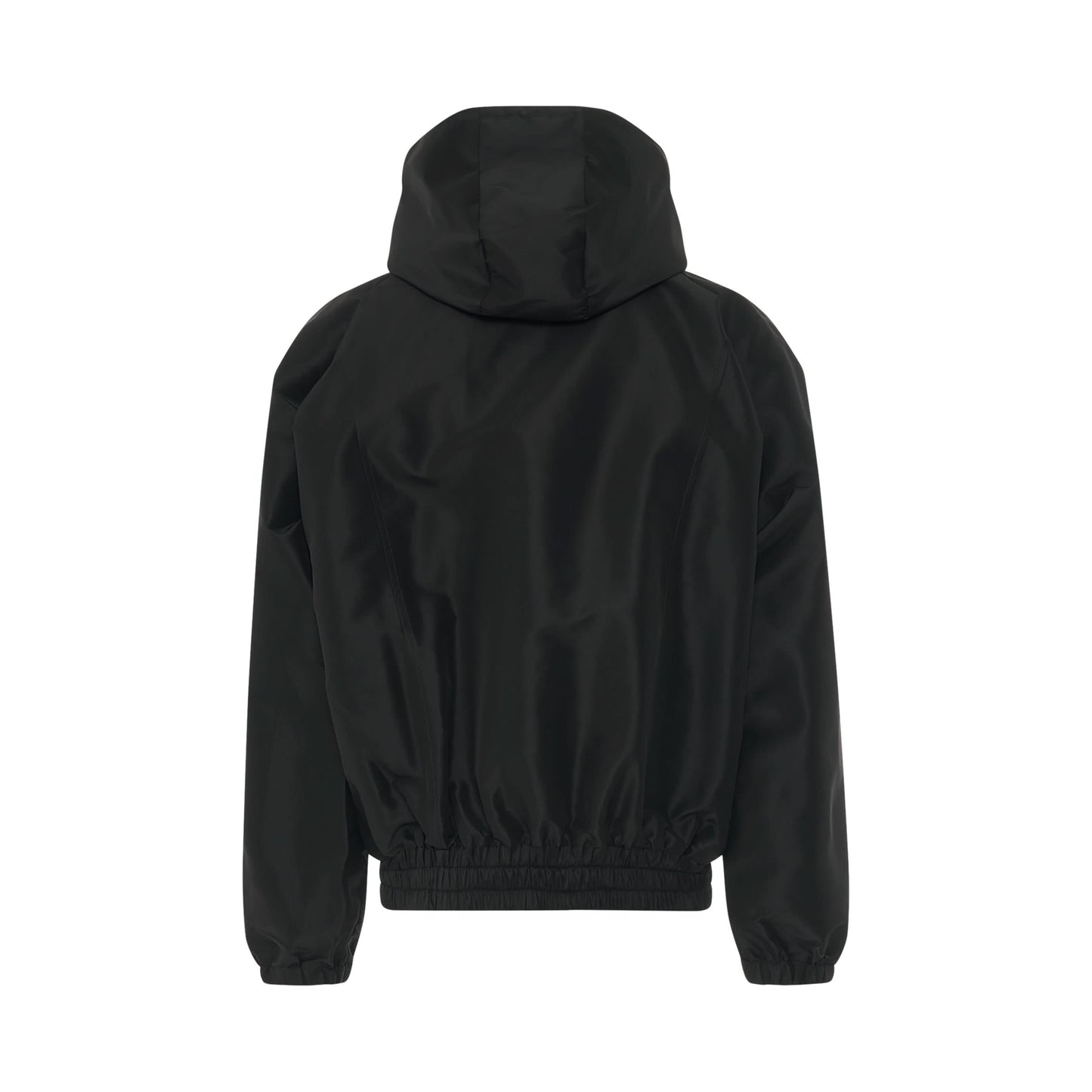 Ex-Ray Hooded Windbreaker in Black