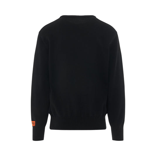 CTNMB Knit Crewneck Jumper in Black