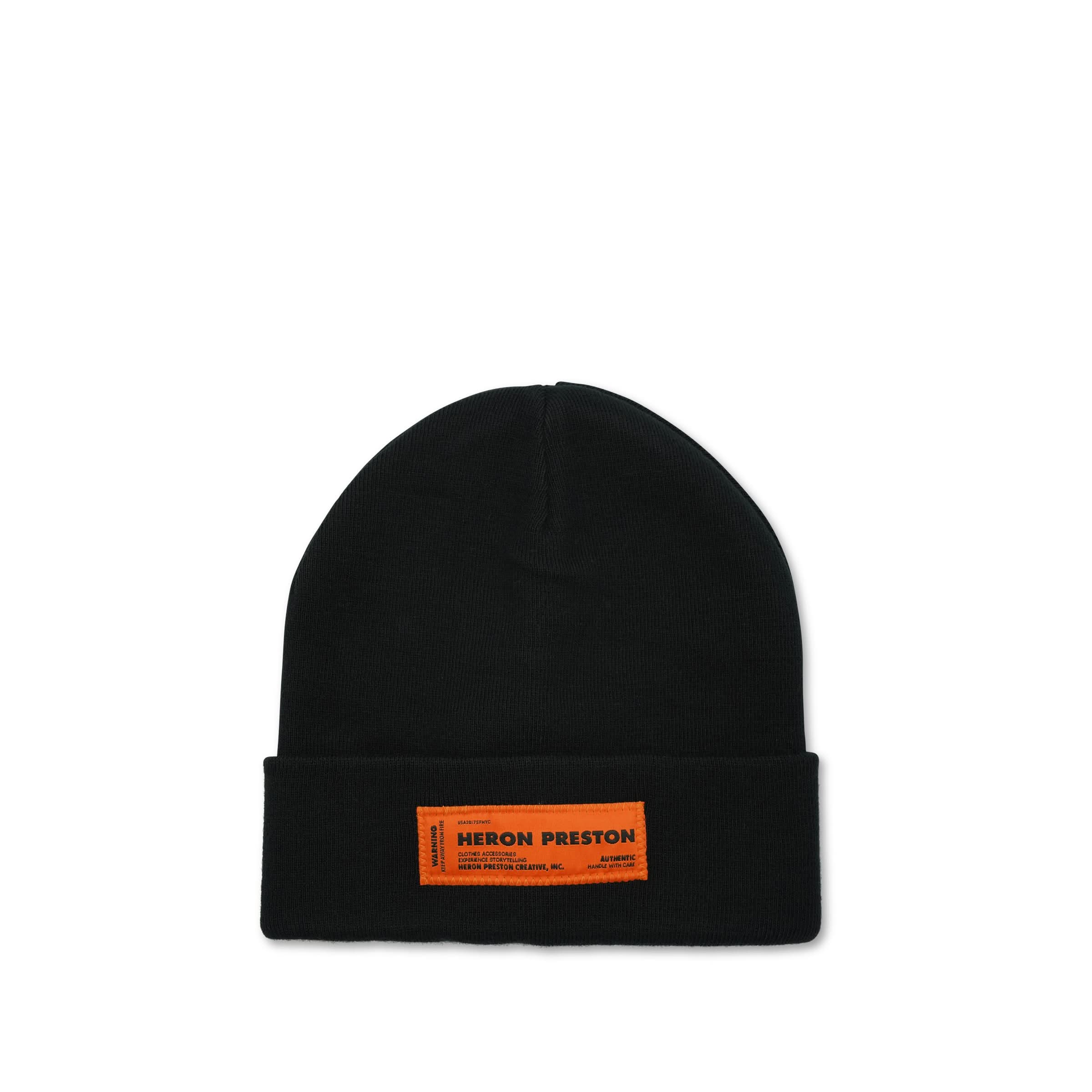 Patch Logo Beanie in Black