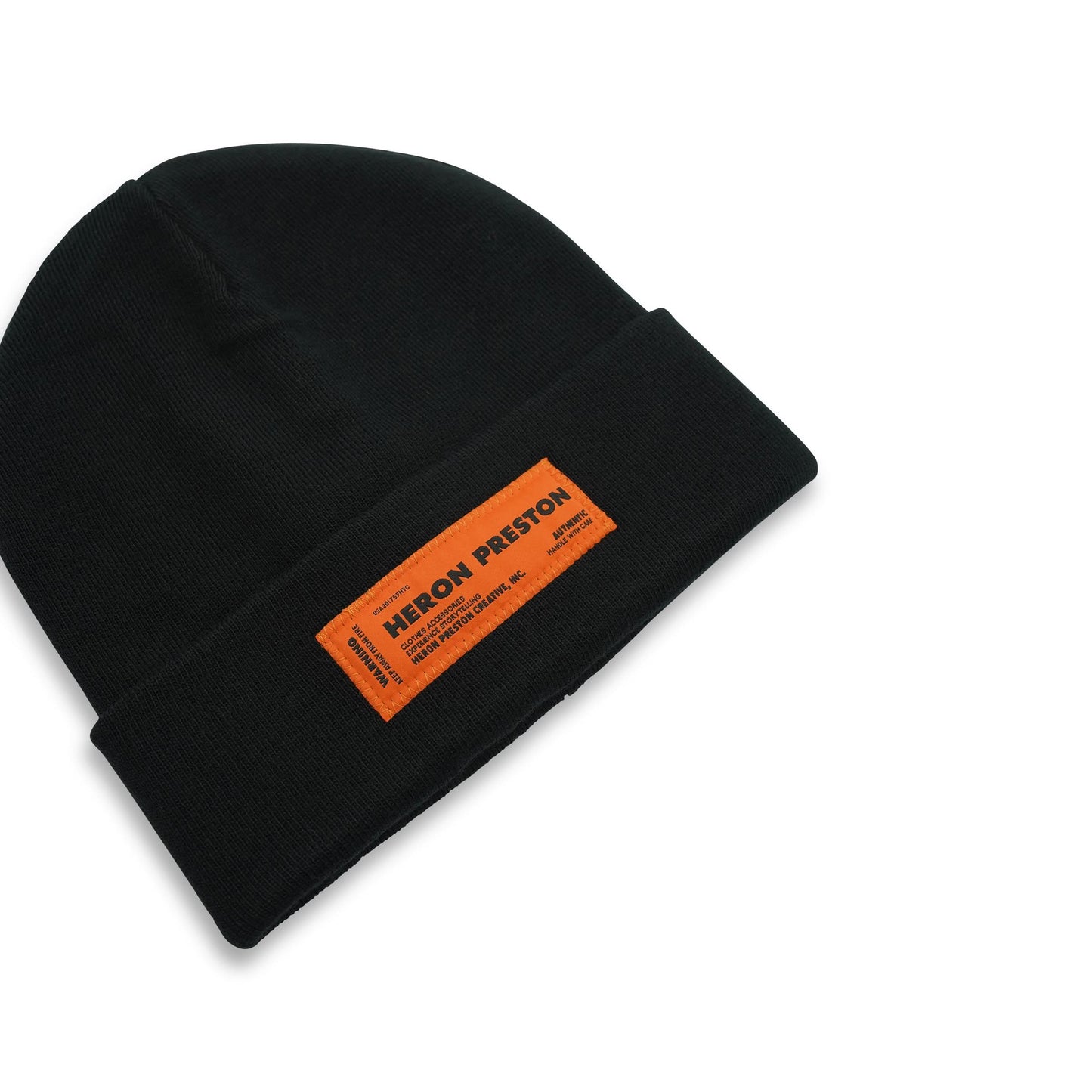 Patch Logo Beanie in Black