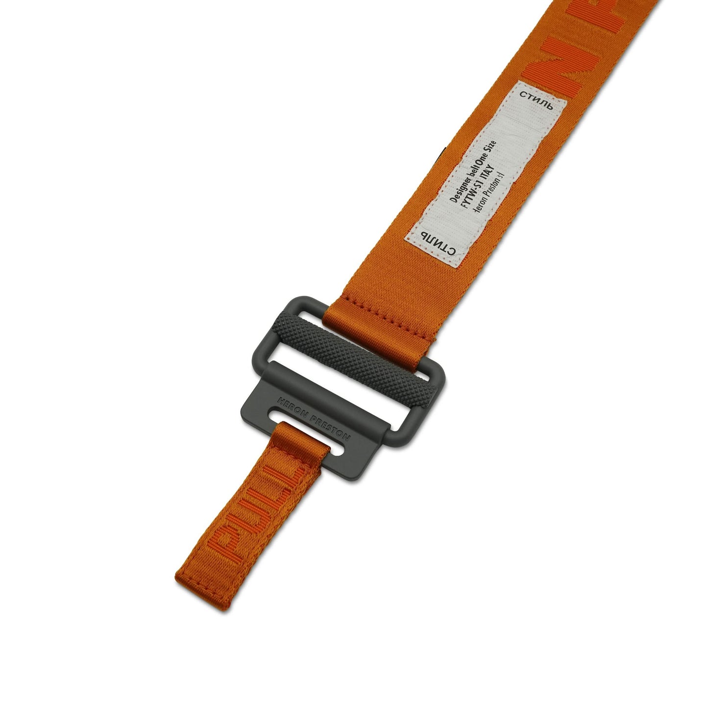 Tape Belt 4Cm Classic Buckle Belt in Orange