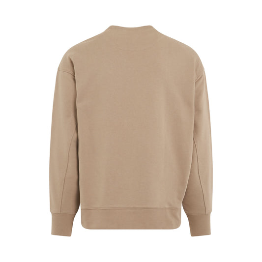 Classic Chest Logo Sweatshirt in Khaki