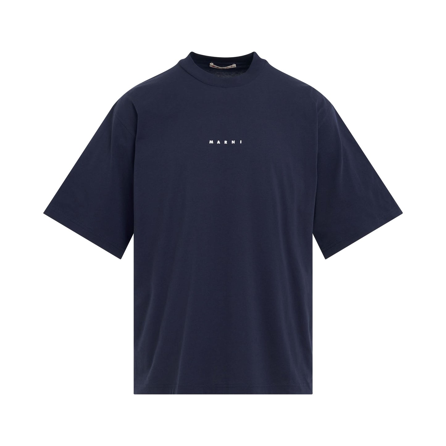 Classic Logo Crewneck T-Shirt in Blue Black