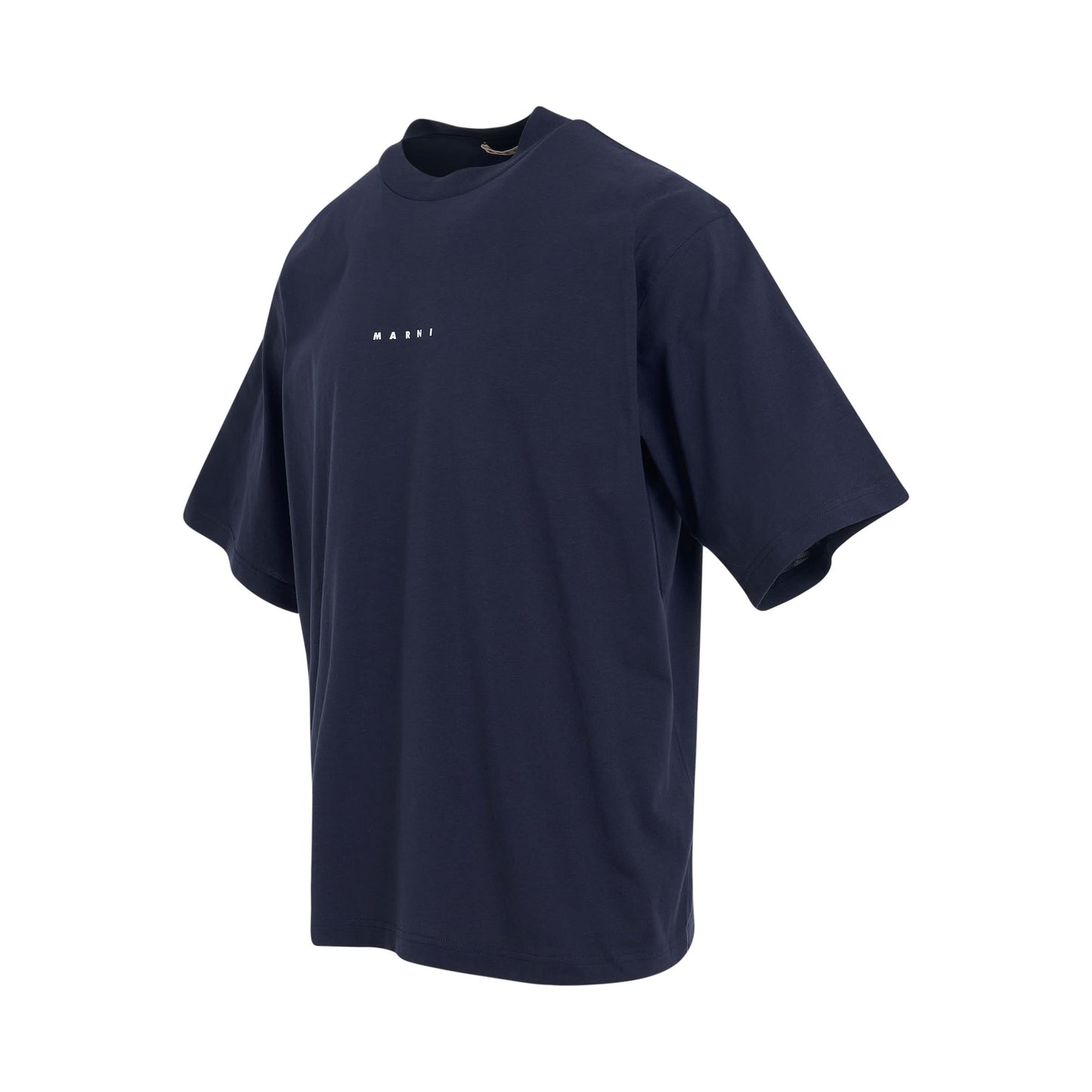 Classic Logo Crewneck T-Shirt in Blue Black