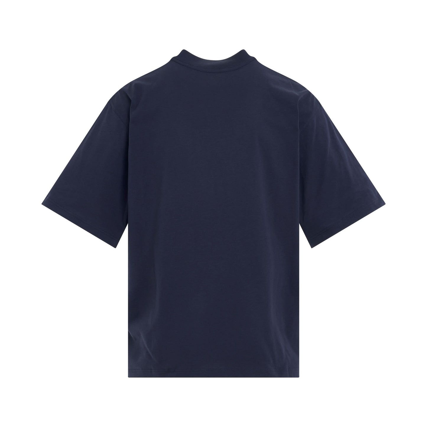 Classic Logo Crewneck T-Shirt in Blue Black