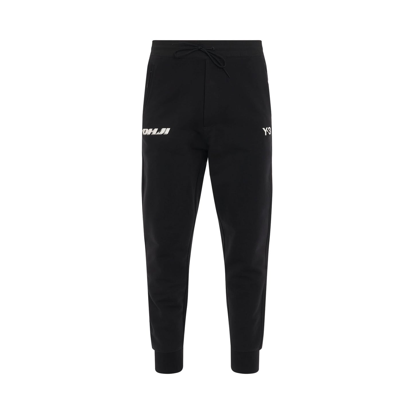 Yohji Graphic Cuff Pant in Black