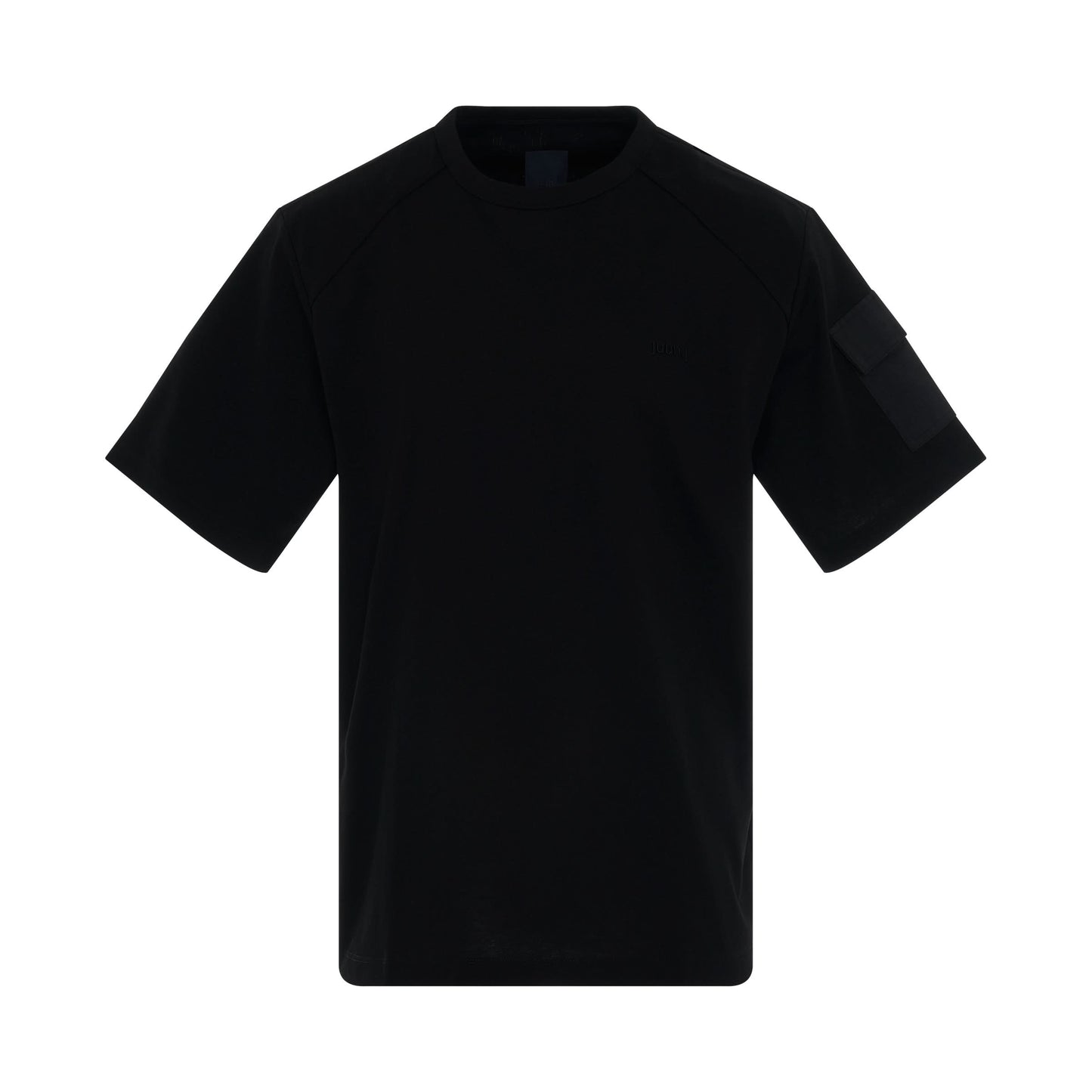 Loose Fit Pocket Sleeve T-Shirt in Black