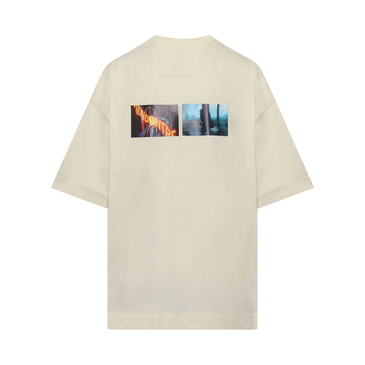 Juunj Oversize Graphic T-Shirt in Ivory