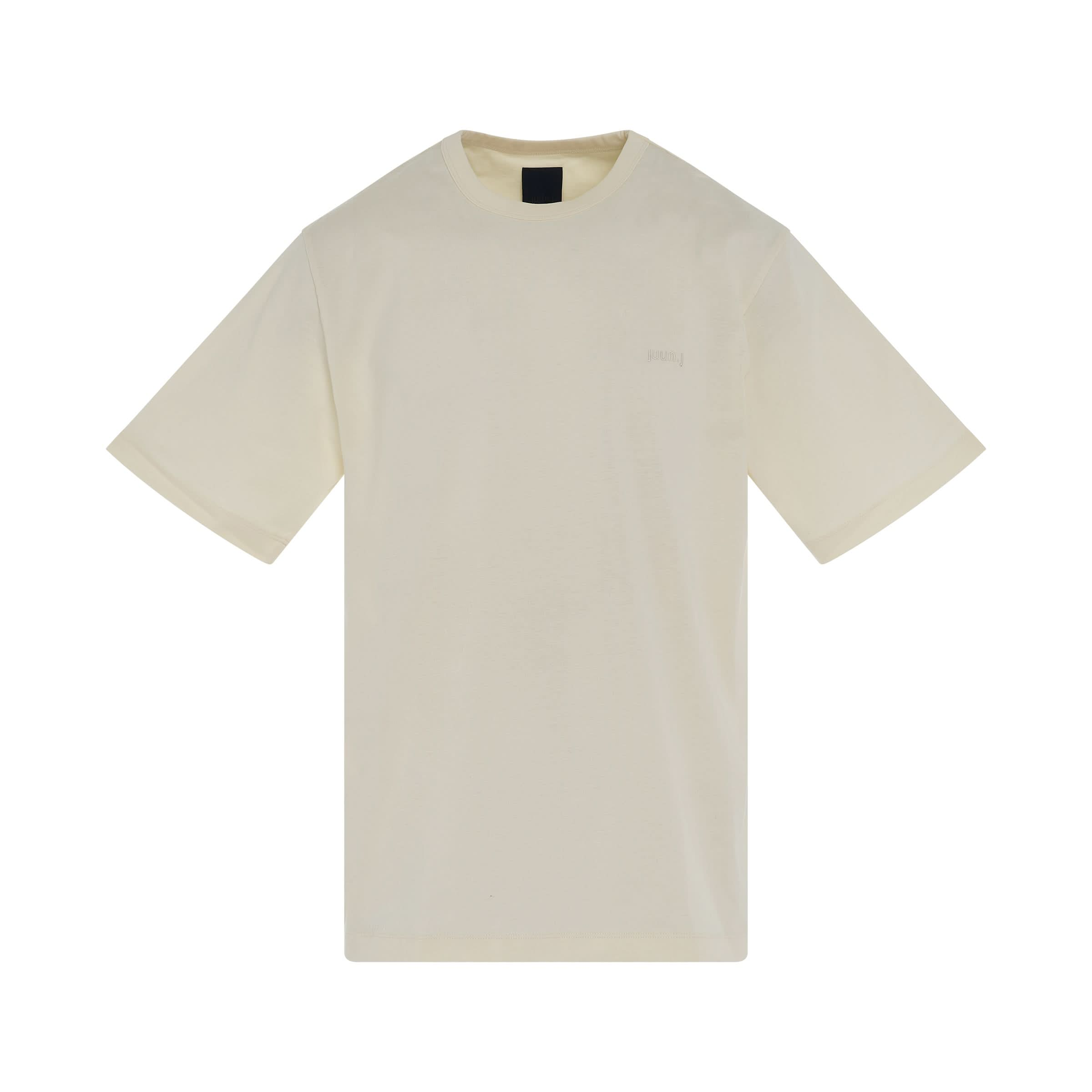 Juunj Oversize Graphic T-Shirts in Ivory