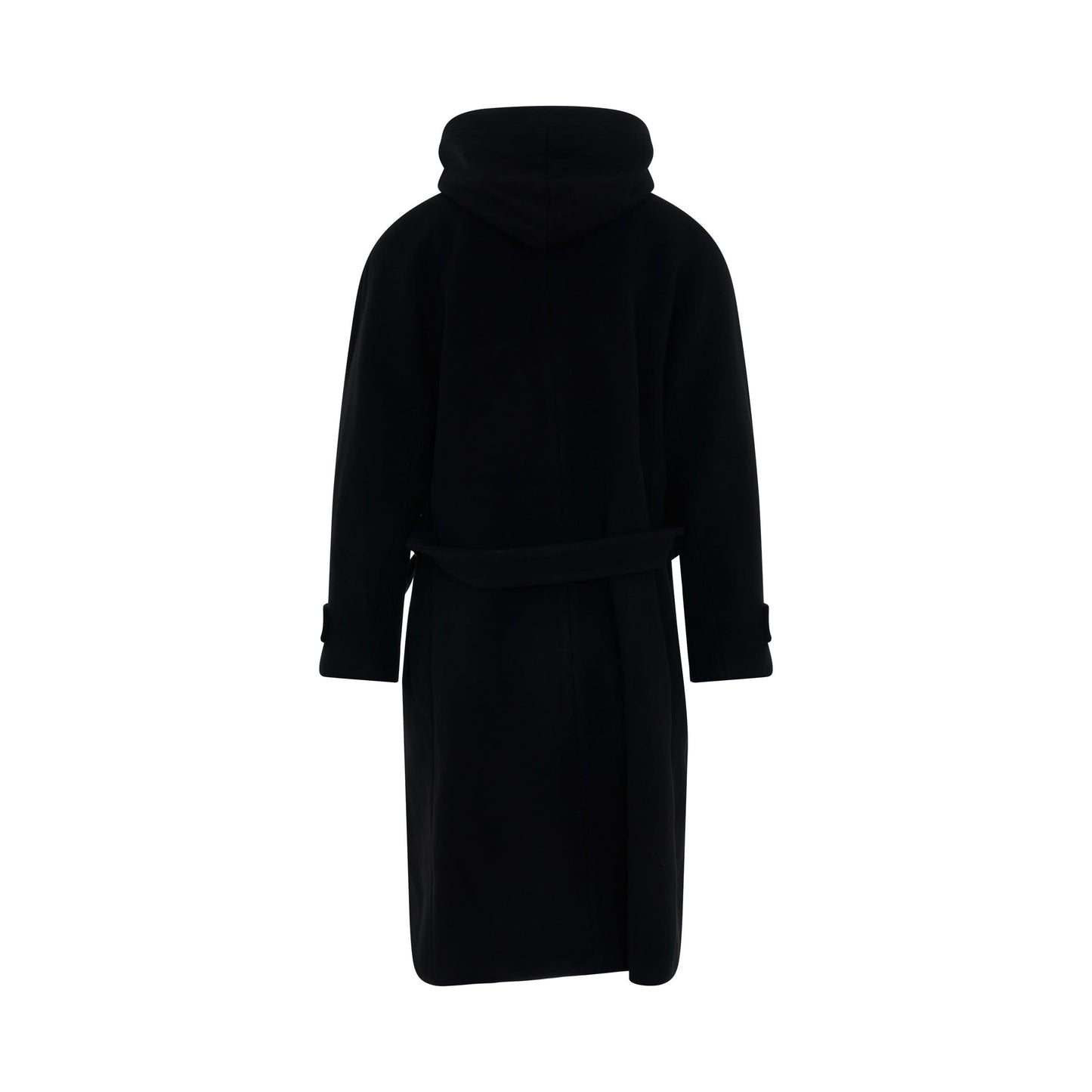 Juunj Wool Coat in Black