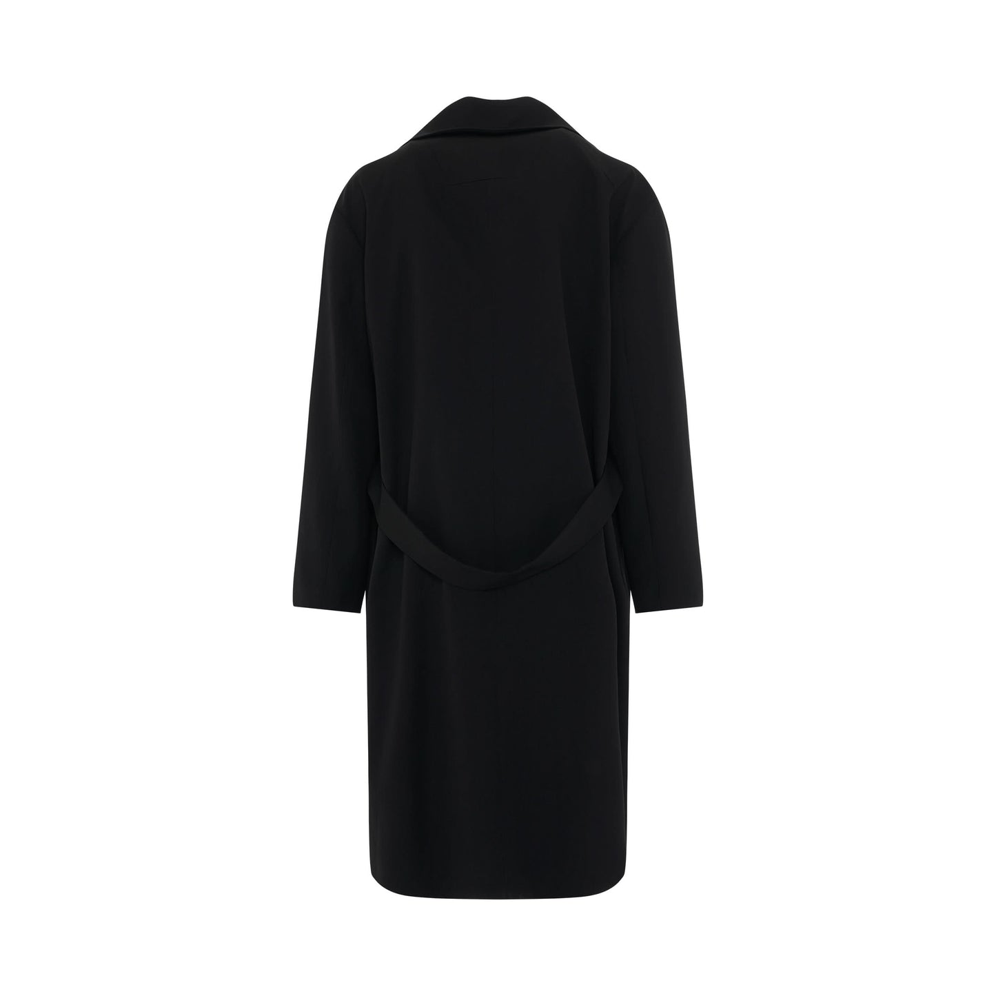 Wool Maxi Coat in Black