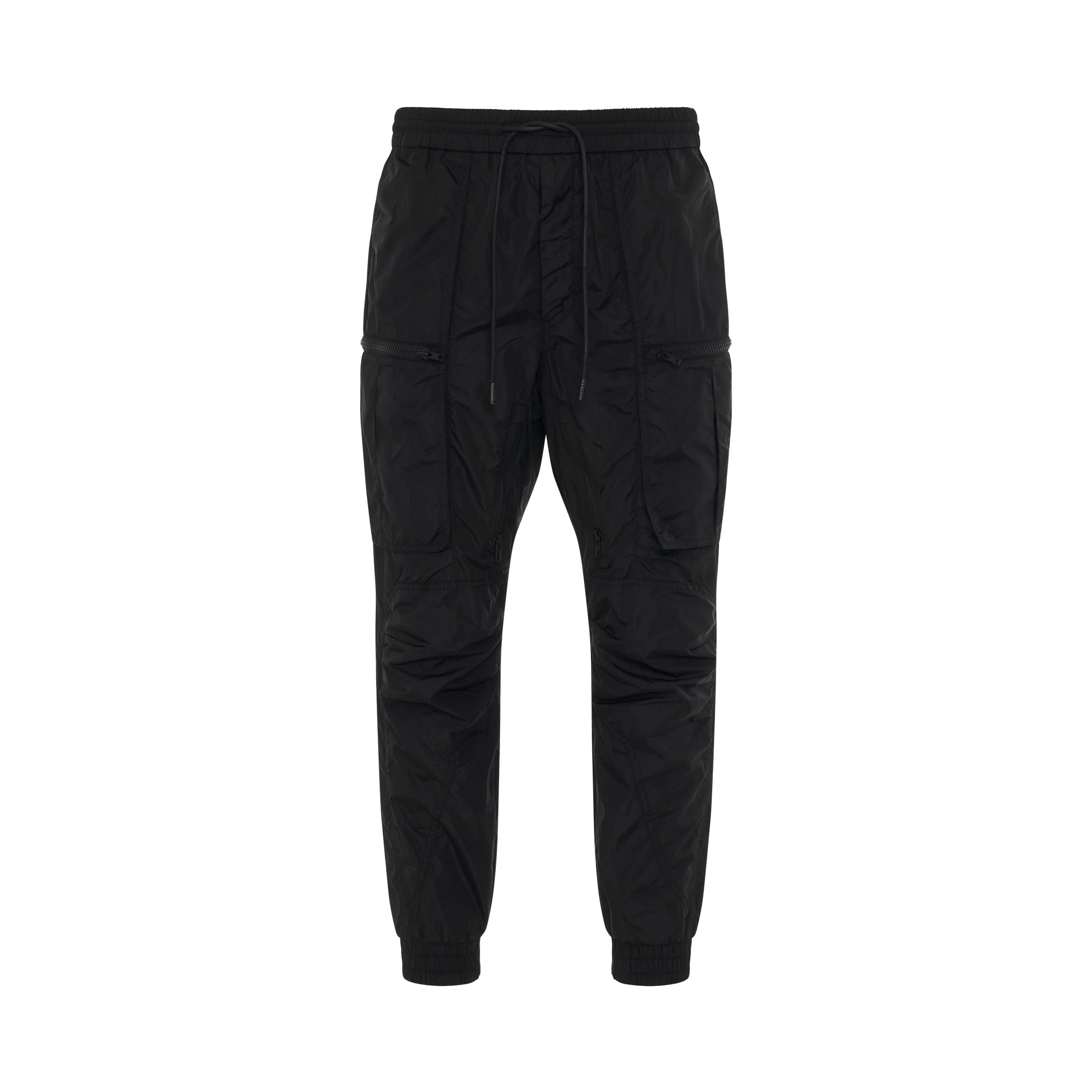 [T-Line] Zipper Detail Cargo Jogger in Black