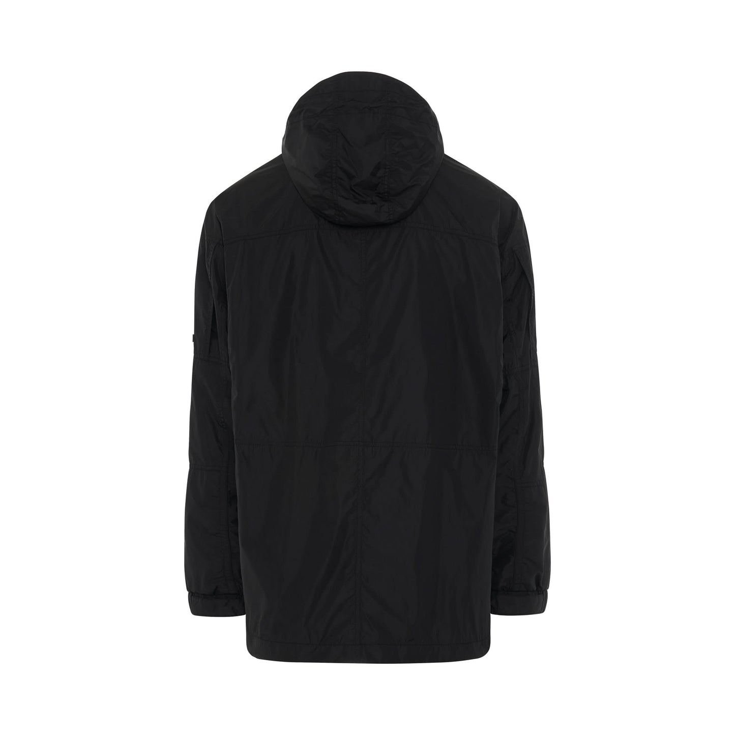 [T-Line] Hood Pull Over Anorak Jacket in Black