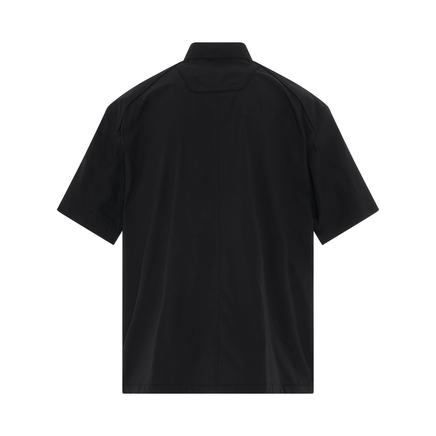 Layered Pocket Detail Shirt in Black