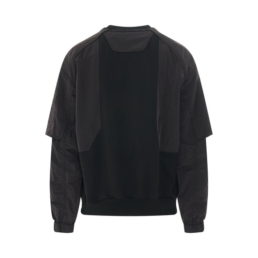 Cotton Sweatshirt in Black