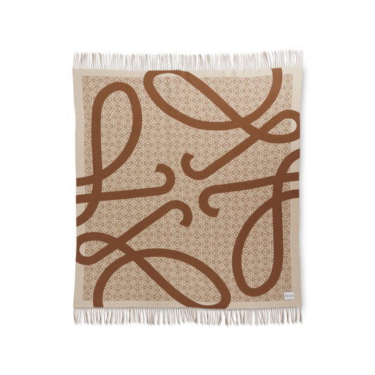 Anagram Wool Blanket in Camel