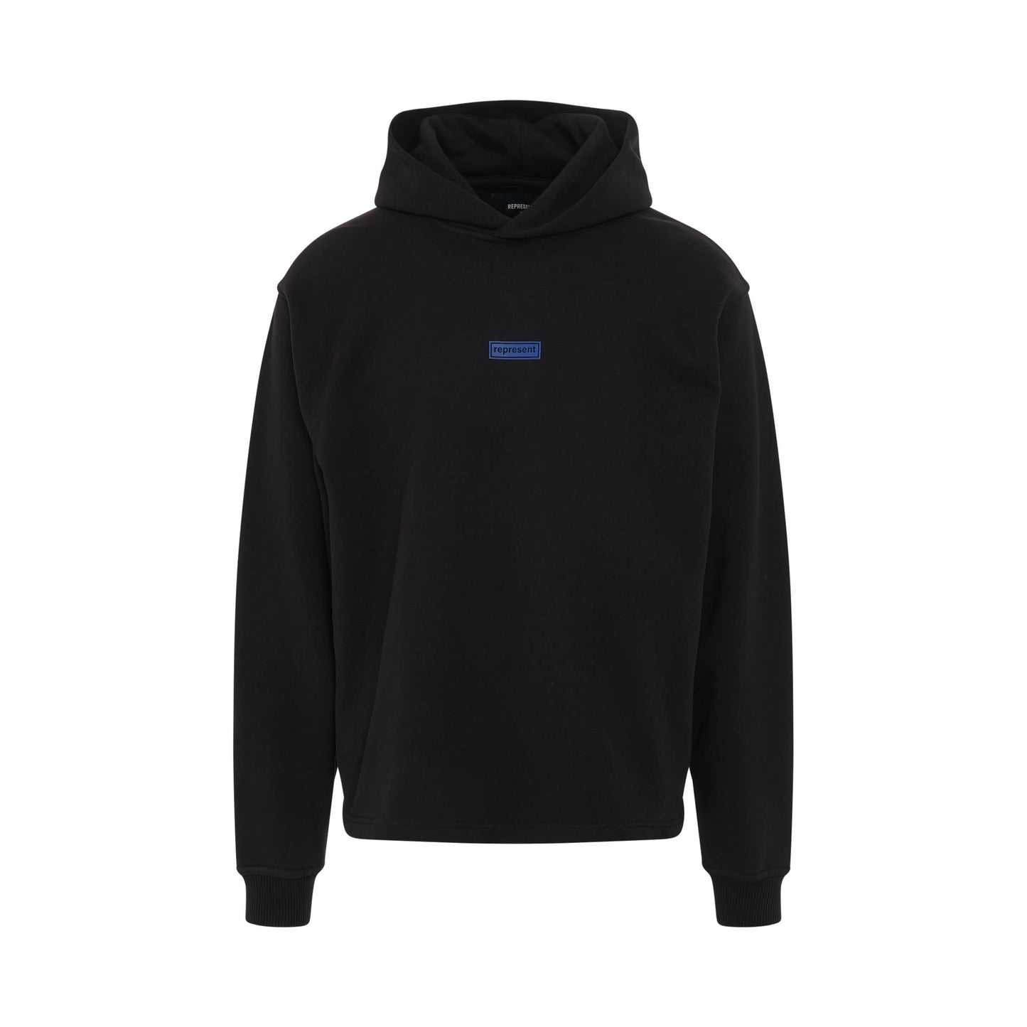 Relaxed Logo Hoodie in Black