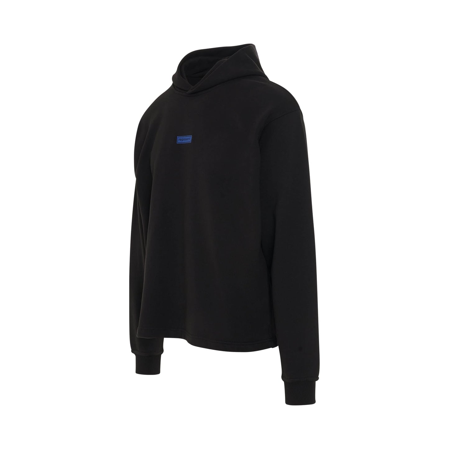 Relaxed Logo Hoodie in Black