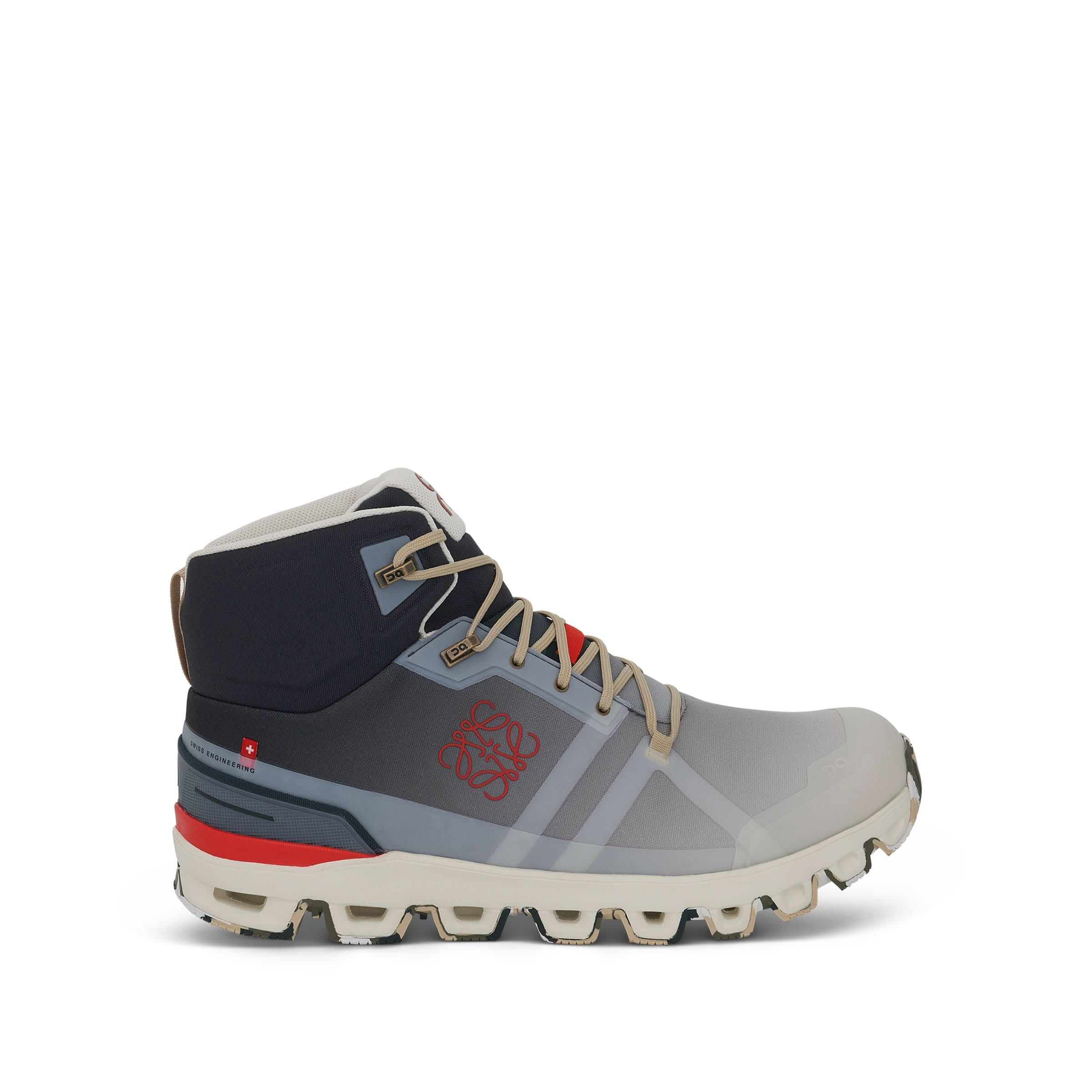 Loewe x ON Cloudrock High Sneaker in Gradient Khaki