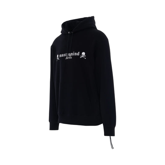 Logo And Skull Hoodie in Black