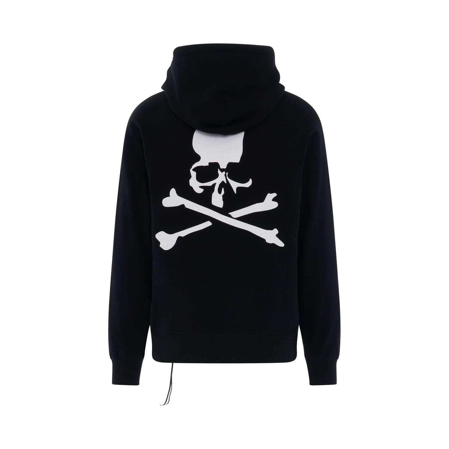 Logo And Skull Hoodie in Black