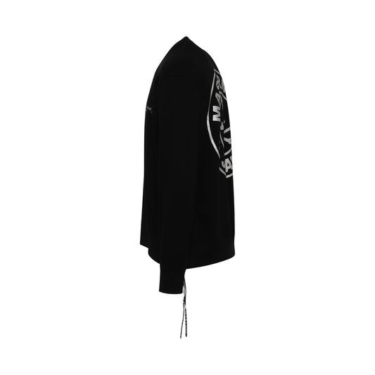 High Reflective Logo Sweatshirt in Black