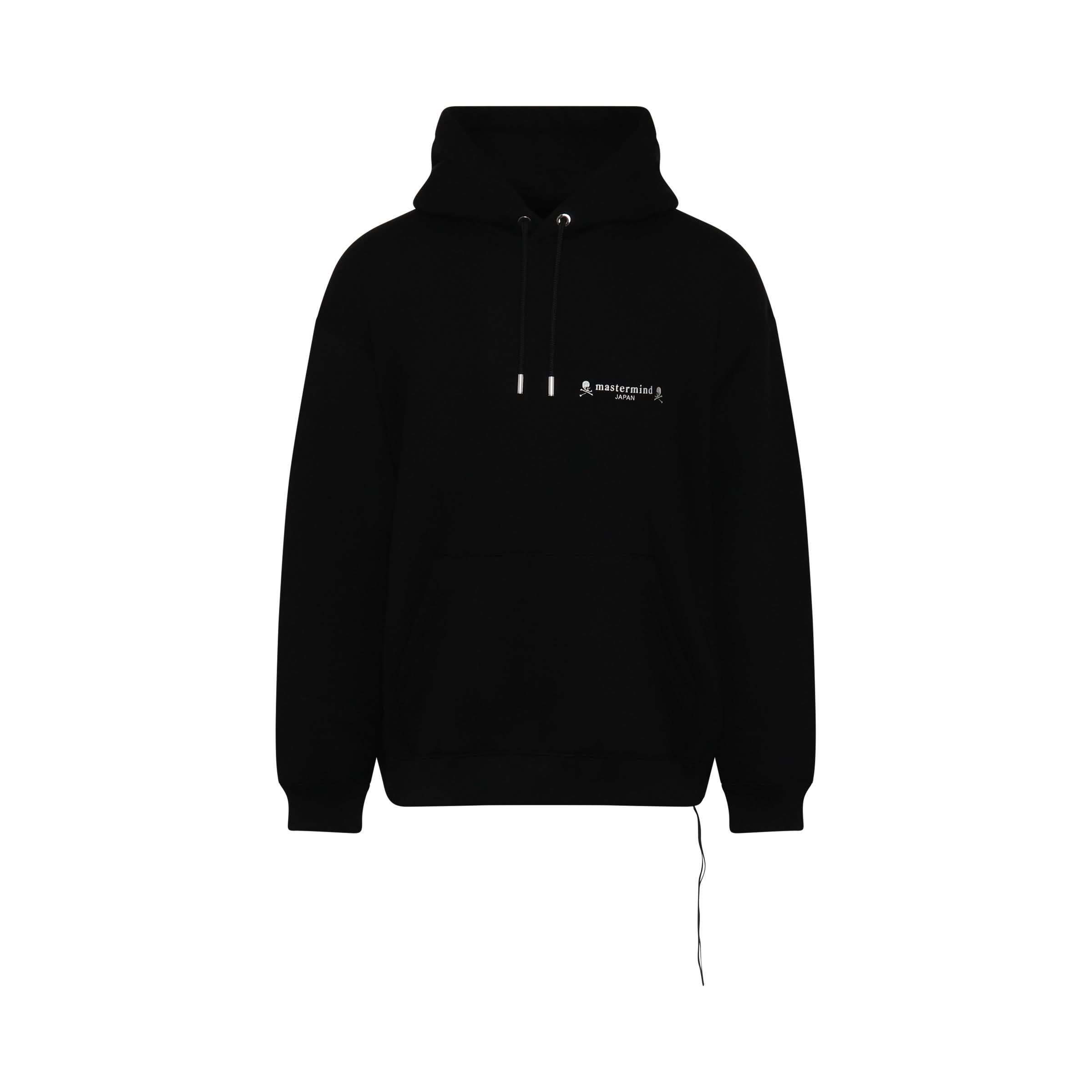 High Reflective Logo Boxy Fit Hoodie in Black