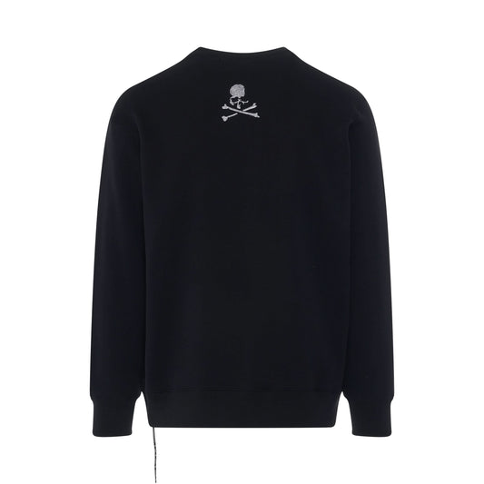 Skull High Sweatshirt in Black