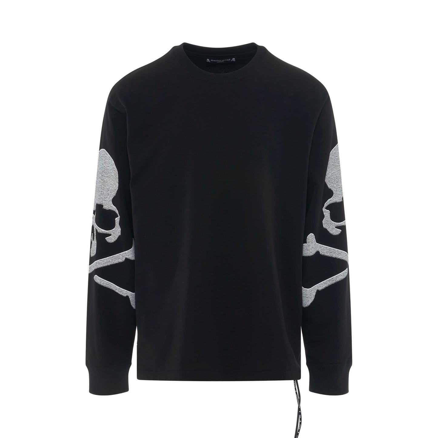 Embroidered Skull Sweatshirt in Black