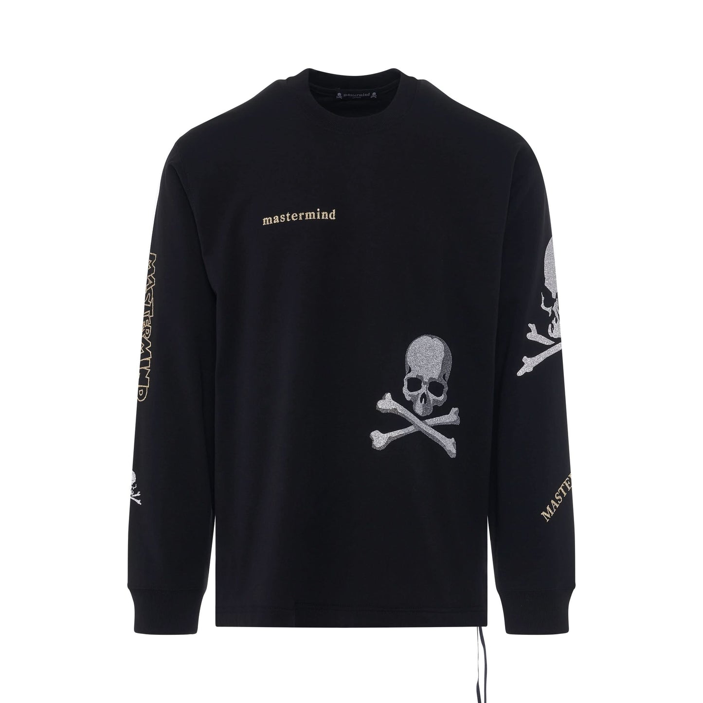 Glassbead Skull Sweatshirt in Black