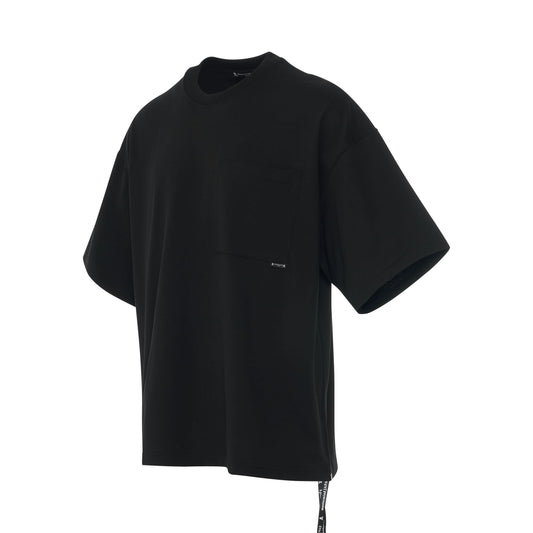 Circle Logo Boxy Fit T-Shirt in Black