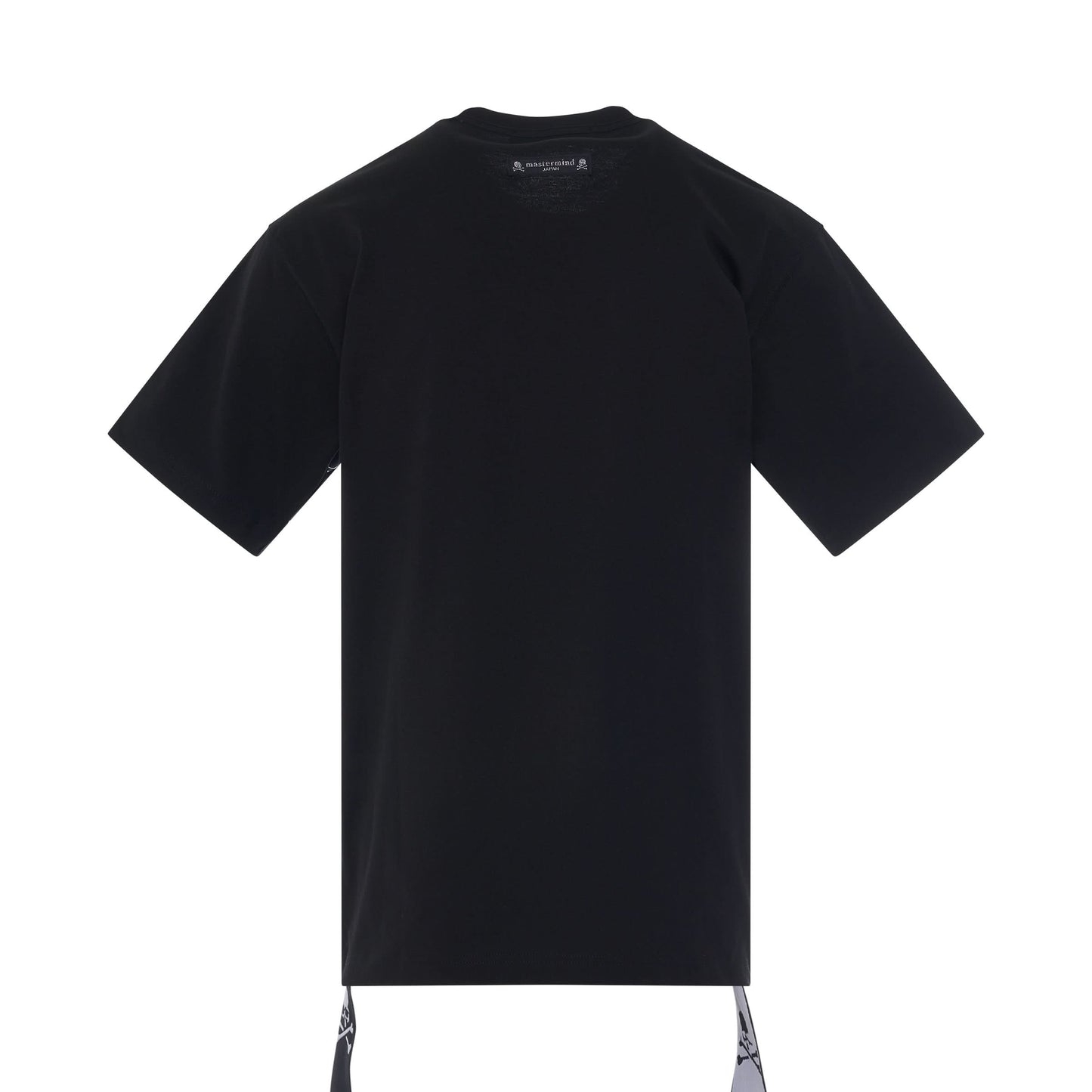 Logo Jacquard Tape T-Shirt in Black