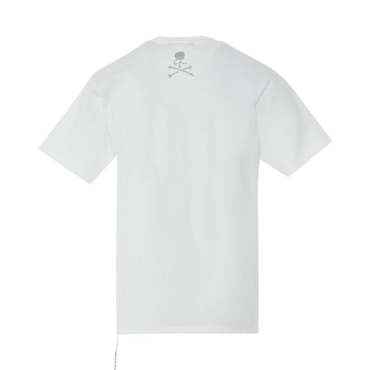 Reflective Skull Logo T-Shirt in White