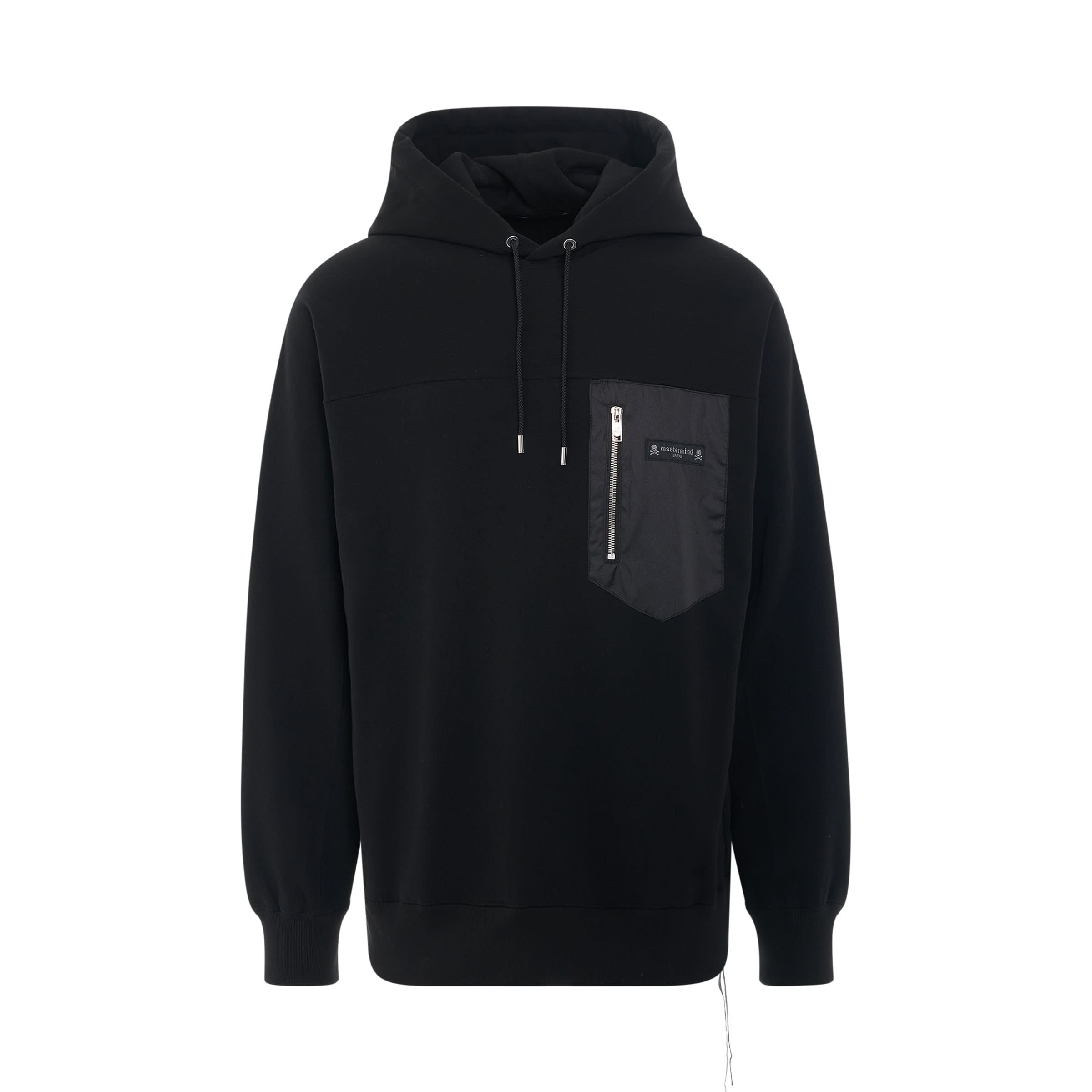 Logo Mountain Hoodie in Black