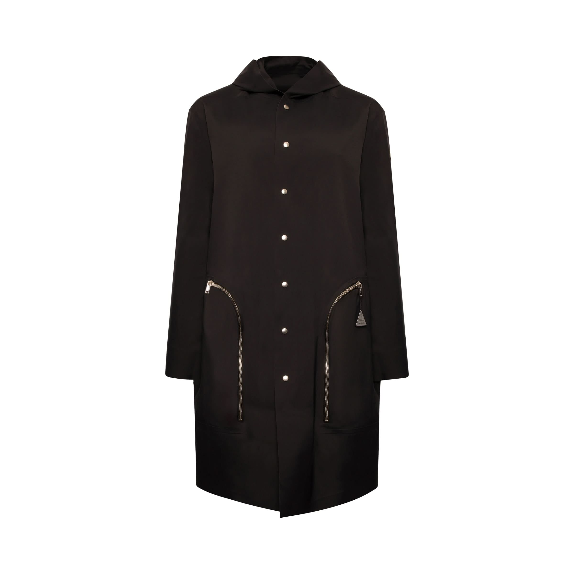 Rick Owens x Moncler Long Coat in Black