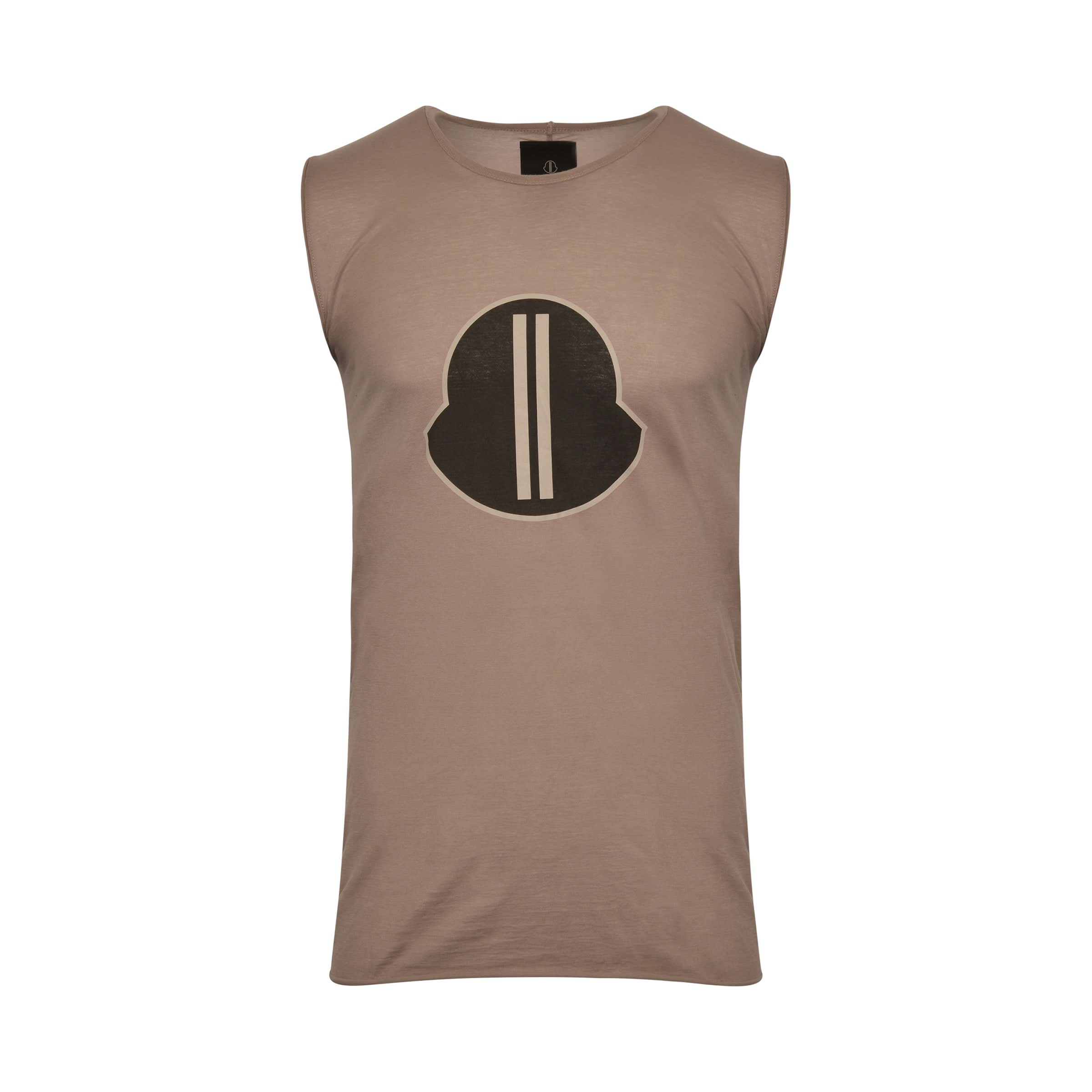 Rick Owens x Moncler Logo Tank Top in Dust