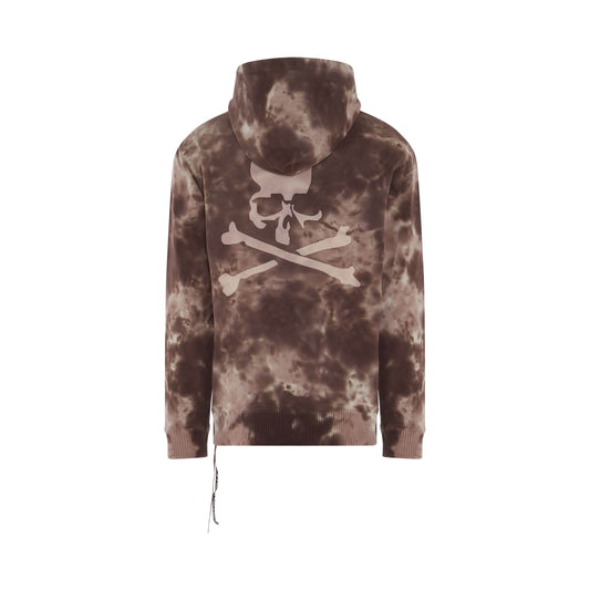 Tie-Dye Logo Hoodie in Brown