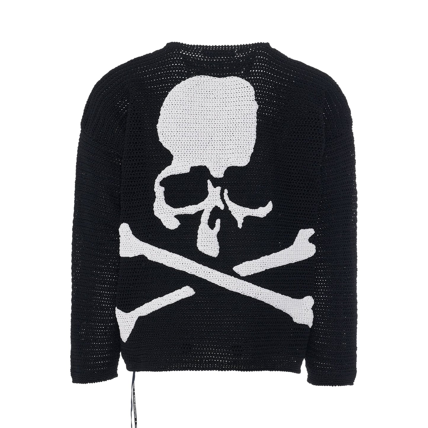 Handknitted Logo 
Skull Sweater in Black