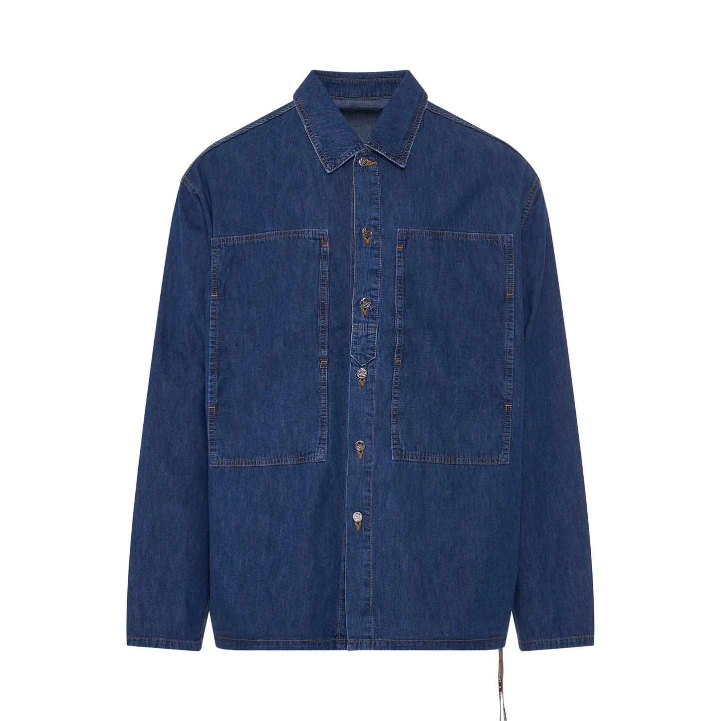 Big Pocket Denim Shirt in Indigo