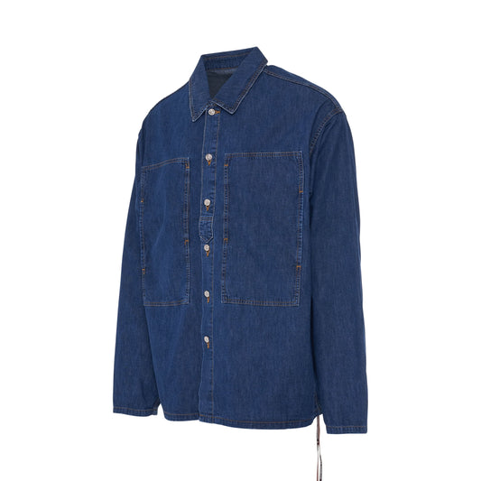 Big Pocket Denim Shirt in Indigo