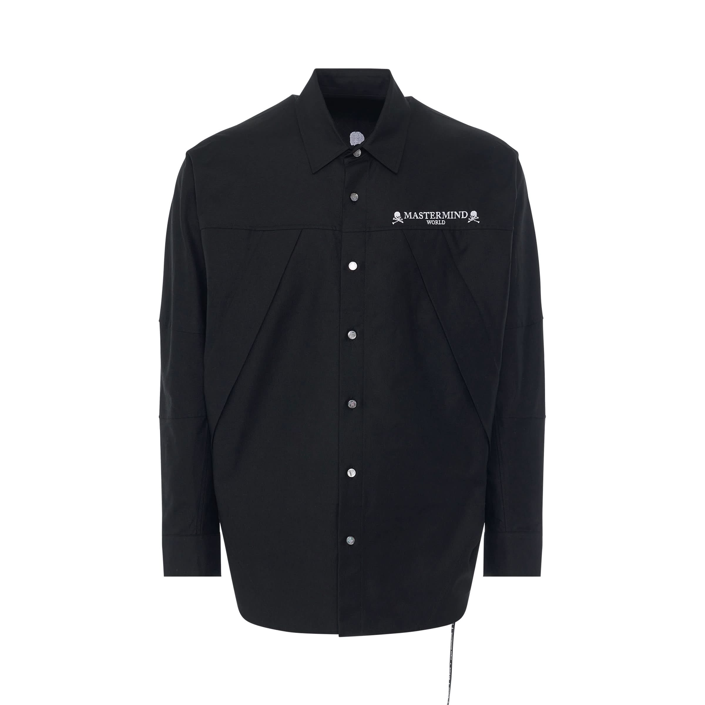 Zip Pocket Shirt in Black