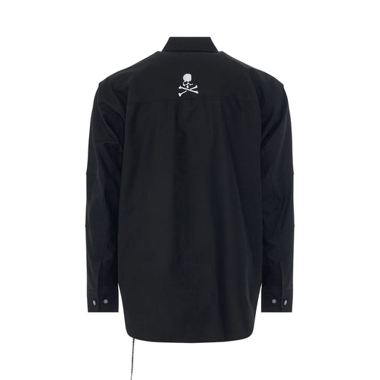 Zip Pocket Shirt in Black