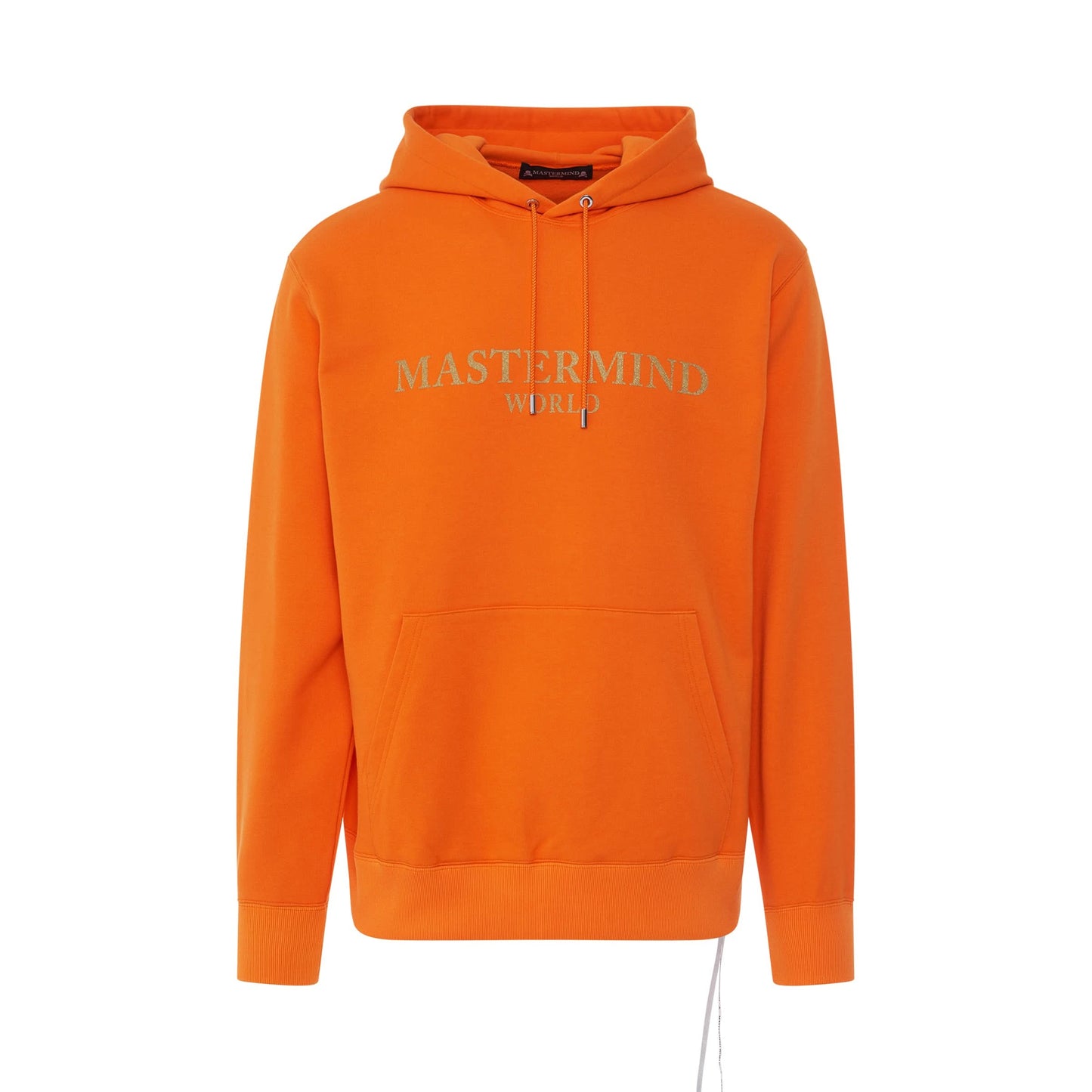 Rubber Logo Hoodie in Orange