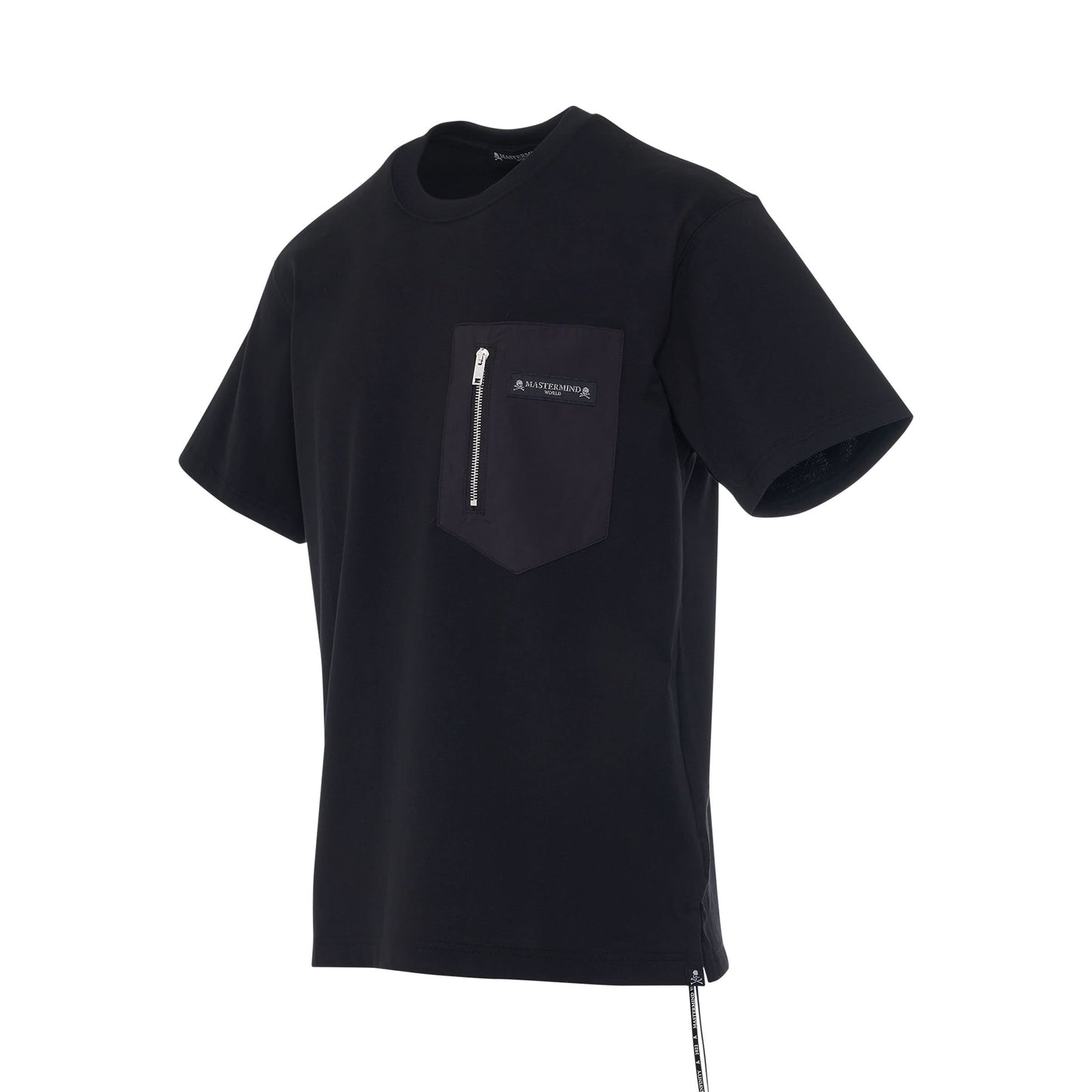 Zip Pocket T-Shirt in Black