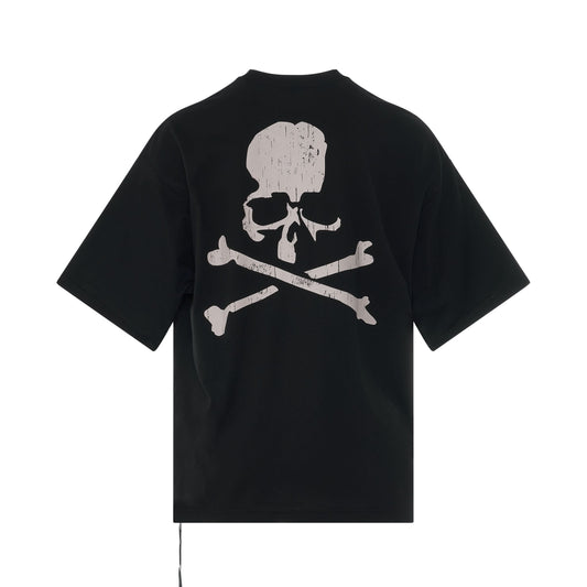 Noize Skull Boxy Fit T-Shirt in Black