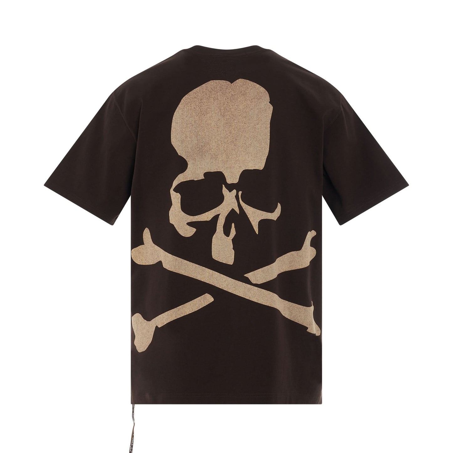 Skull Bleached Logo T-Shirt in Brown