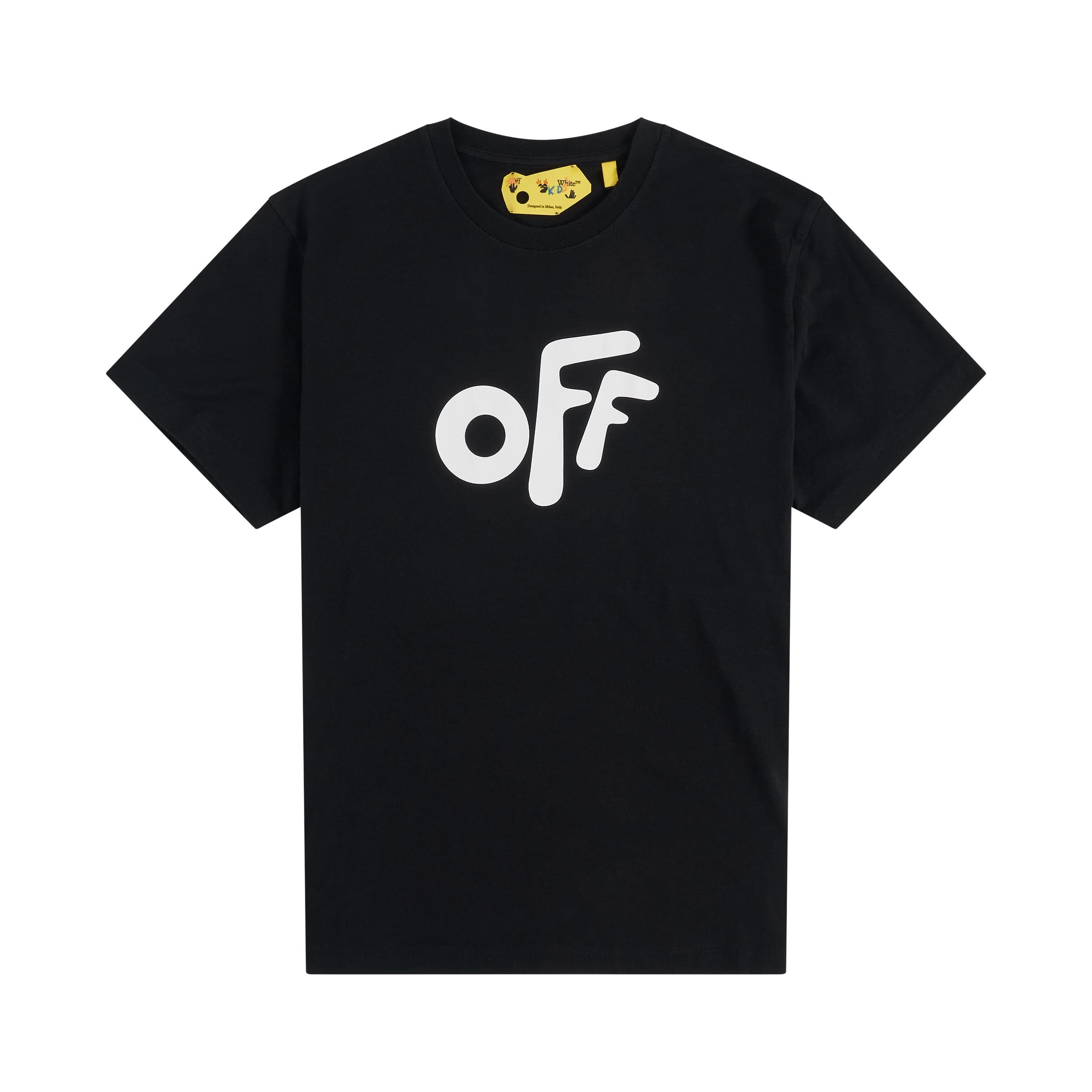 Off Rounded Short Sleeve T-Shirt in Black/White